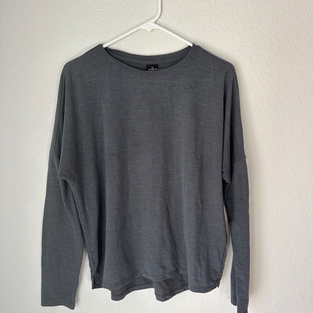 REI Co-op Gray Crew Neck Shirt